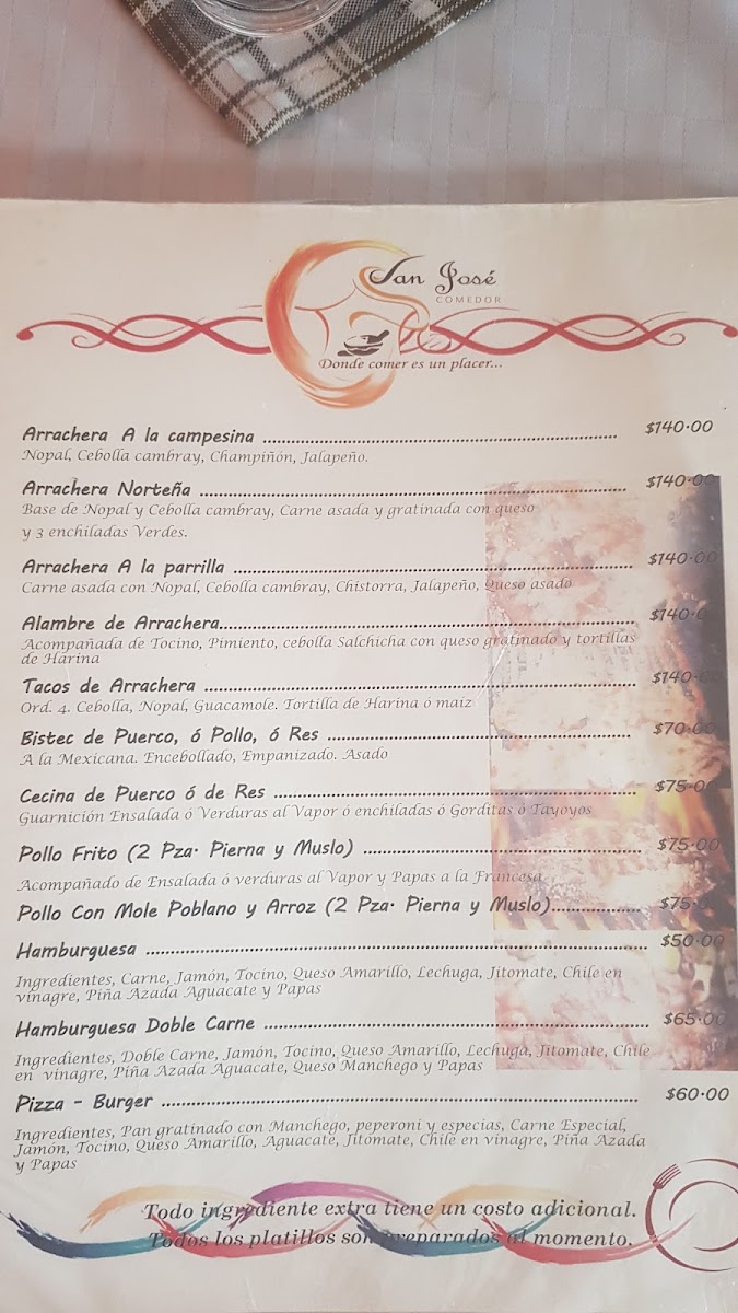 Comedor San José Puente Colorado Menu - Image 4